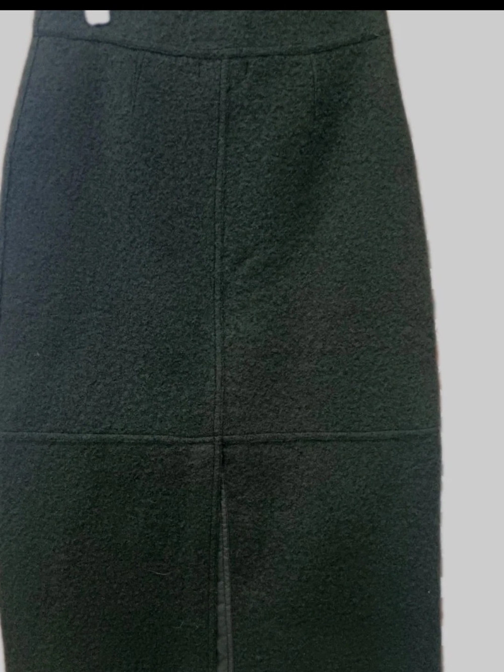 Alexandra Bartlett Rich Green 100% Wool, Lined Pencil Skirt
